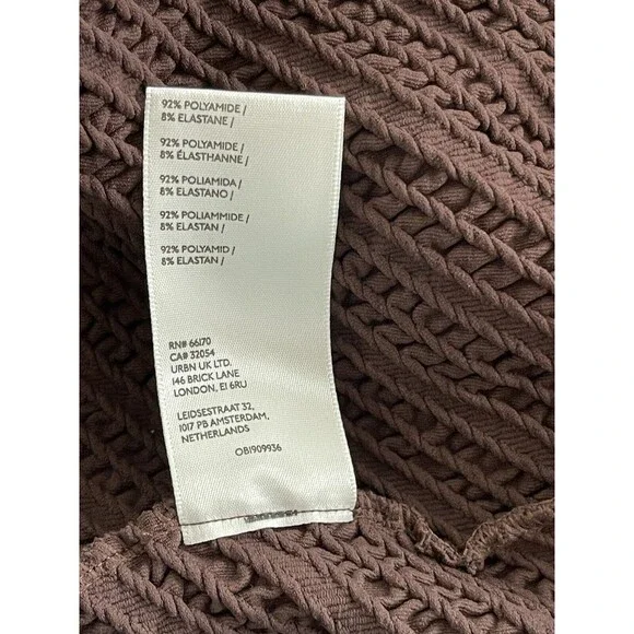 Free People Midi Sweater Dress Gabby Seamless Brown Stretchy